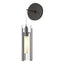 Hubbardton Forge 2023 Oil Rubbed Bronze Clear Glass (ZM) Exos Glass Mini Low Voltage Sconce