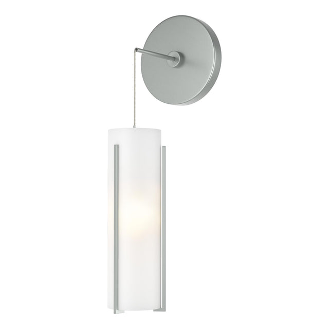 Hubbardton Forge 2023 Vintage Platinum Opal Glass (GG) Exos Glass Mini Low Voltage Sconce