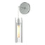 Hubbardton Forge 2023 Vintage Platinum Clear Glass (ZM) Exos Glass Mini Low Voltage Sconce