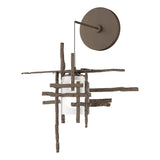 Hubbardton Forge 2022 Bronze Cast Glass (YC) Tura Frosted Glass Low Voltage Sconce