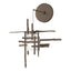 Hubbardton Forge 2022 Bronze Cast Glass (YC) Tura Frosted Glass Low Voltage Sconce
