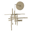 Hubbardton Forge 2022 Soft Gold Cast Glass (YC) Tura Frosted Glass Low Voltage Sconce