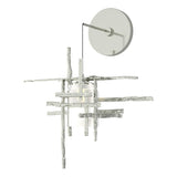 Hubbardton Forge 2022 Sterling Cast Glass (YC) Tura Frosted Glass Low Voltage Sconce