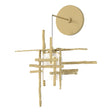 Hubbardton Forge 2022 Modern Brass Cast Glass (YC) Tura Frosted Glass Low Voltage Sconce