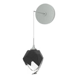 Hubbardton Forge 2023 Vintage Platinum Black Crystal (BP) Chrysalis Small Low Voltage Sconce