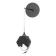 Hubbardton Forge 2023 Ink Black Crystal (BP) Chrysalis Small Low Voltage Sconce