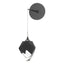 Hubbardton Forge 2023 Ink Black Crystal (BP) Chrysalis Small Low Voltage Sconce