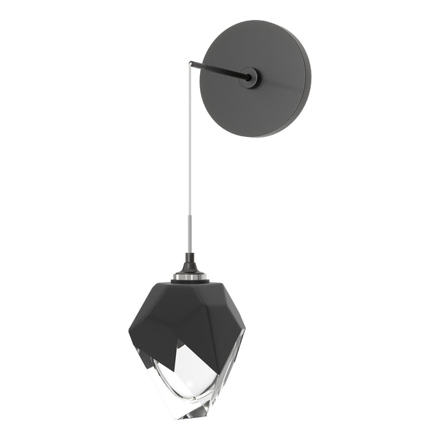 Hubbardton Forge 2023 Ink Black Crystal (BP) Chrysalis Small Low Voltage Sconce