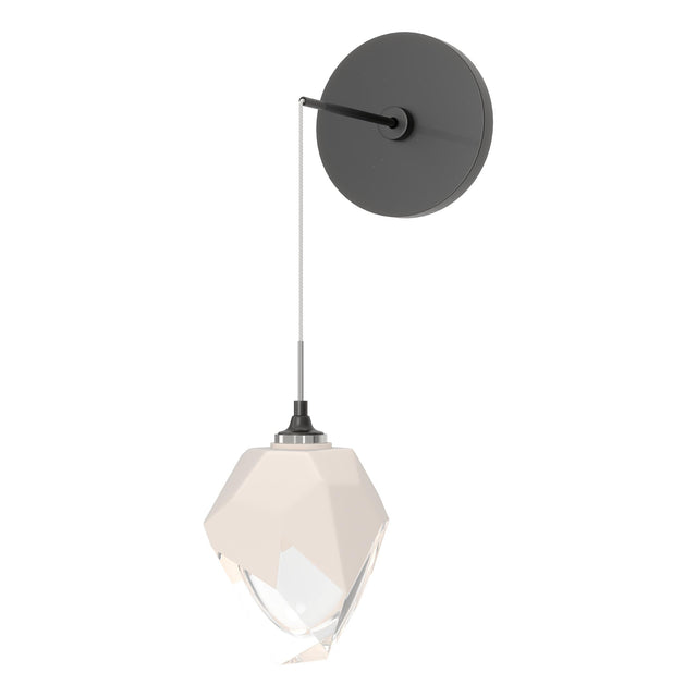 Hubbardton Forge 2023 Ink White Crystal (WP) Chrysalis Small Low Voltage Sconce