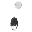 Hubbardton Forge 2023 White Black Crystal (BP) Chrysalis Large Low Voltage Sconce