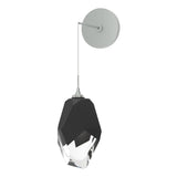 Hubbardton Forge 2023 Vintage Platinum Black Crystal (BP) Chrysalis Large Low Voltage Sconce