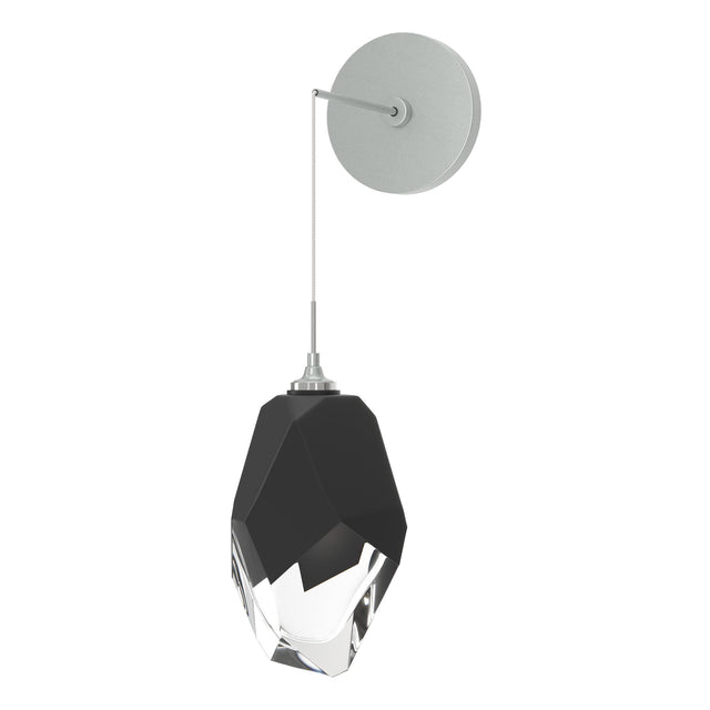Hubbardton Forge 2023 Vintage Platinum Black Crystal (BP) Chrysalis Large Low Voltage Sconce