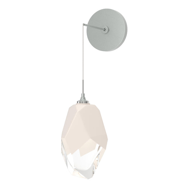 Hubbardton Forge 2023 Vintage Platinum White Crystal (WP) Chrysalis Large Low Voltage Sconce