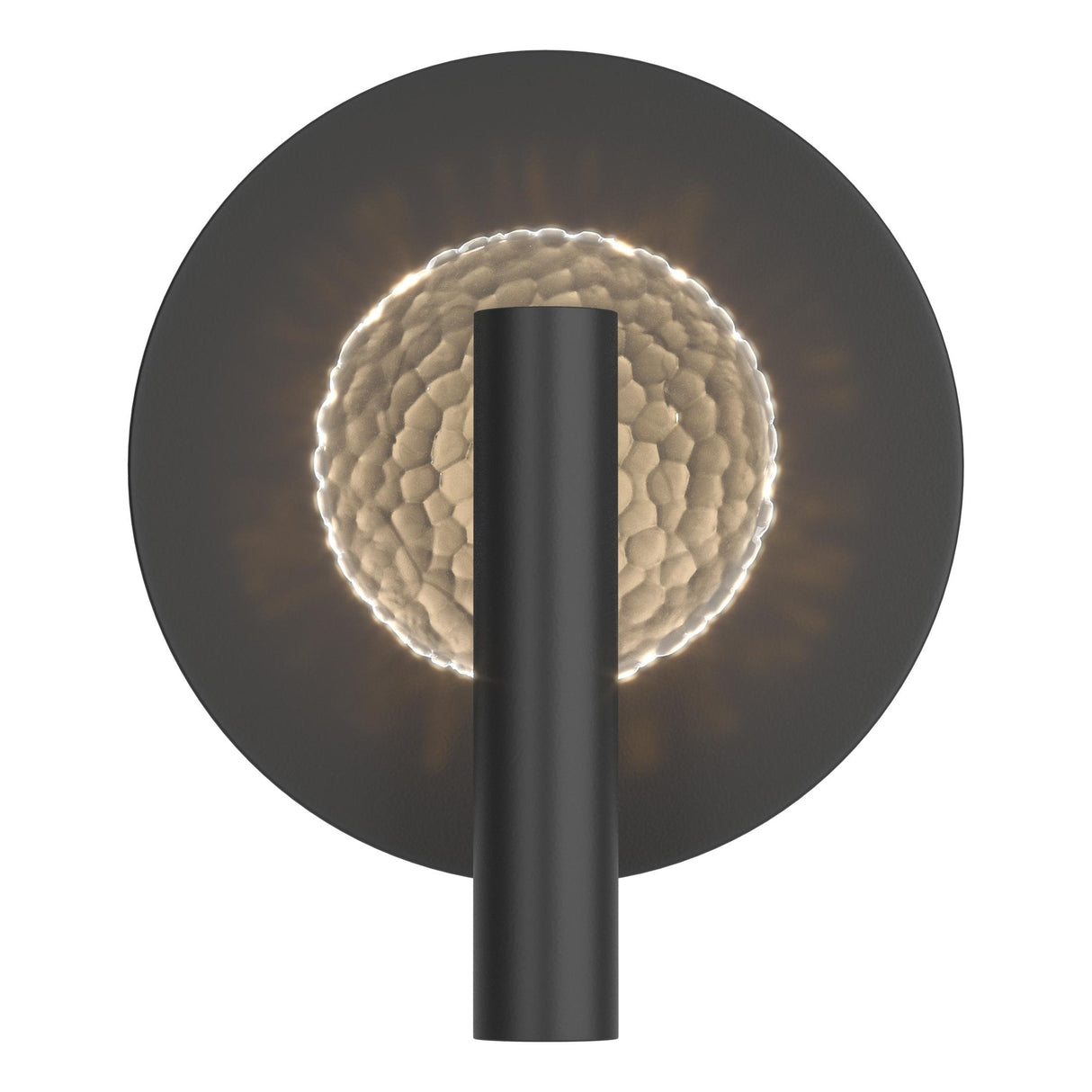 Hubbardton Forge 2017 Black Clear Glass (ZM) Solstice Sconce