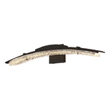 Hubbardton Forge 2023 Oil Rubbed Bronze Clear Glass (ZM) Glissade LED Bath Sconce