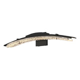 Hubbardton Forge 2023 Black Clear Glass (ZM) Glissade LED Bath Sconce
