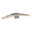 Hubbardton Forge 2023 Vintage Platinum Clear Glass (ZM) Glissade LED Bath Sconce