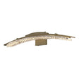Hubbardton Forge 2023 Soft Gold Clear Glass (ZM) Glissade LED Bath Sconce