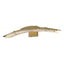 Hubbardton Forge 2023 Modern Brass Clear Glass (ZM) Glissade LED Bath Sconce