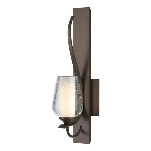 Hubbardton Forge 2013 Bronze Seeded Glass with Opal Diffuser (ZS) Flora Sconce