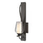 Hubbardton Forge 2013 Dark Smoke Seeded Glass with Opal Diffuser (ZS) Flora Sconce