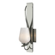 Hubbardton Forge 2013 Sterling Opal Glass (GG) Flora Sconce