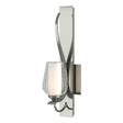 Hubbardton Forge 2013 Sterling Seeded Glass with Opal Diffuser (ZS) Flora Sconce
