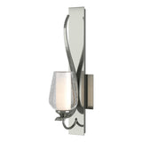 Hubbardton Forge 2013 Sterling Seeded Glass with Opal Diffuser (ZS) Flora Sconce
