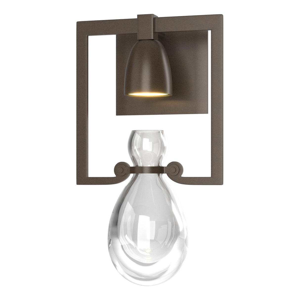 Hubbardton Forge 2018 Bronze Clear Glass (ZM) Apothecary Sconce