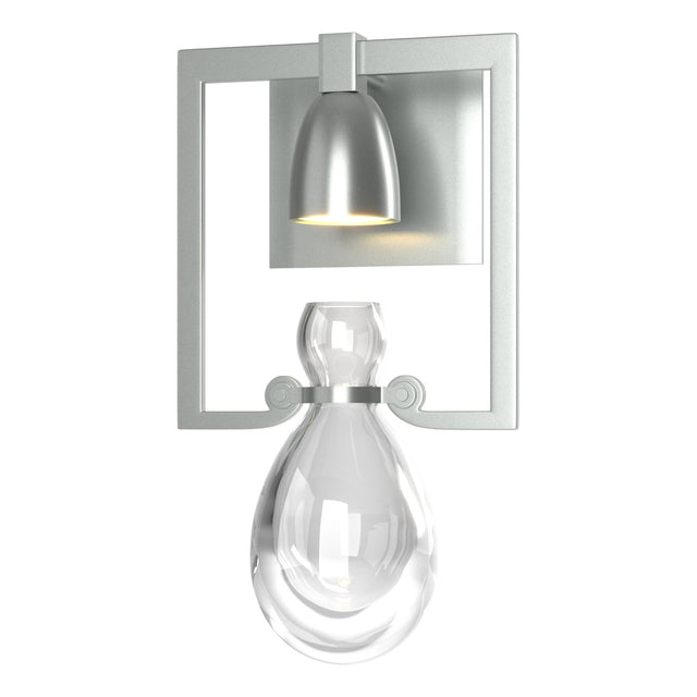 Hubbardton Forge 2018 Vintage Platinum Clear Glass (ZM) Apothecary Sconce