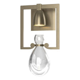 Hubbardton Forge 2018 Soft Gold Clear Glass (ZM) Apothecary Sconce