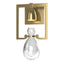 Hubbardton Forge 2018 Modern Brass Clear Glass (ZM) Apothecary Sconce