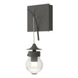 Hubbardton Forge 2018 Natural Iron Clear Glass (ZM) Kiwi Sconce