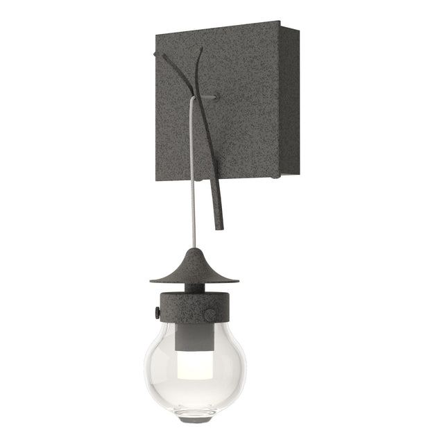 Hubbardton Forge 2018 Natural Iron Clear Glass (ZM) Kiwi Sconce