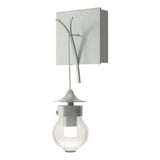 Hubbardton Forge 2018 Vintage Platinum Clear Glass (ZM) Kiwi Sconce