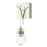 Hubbardton Forge 2018 Sterling Clear Glass (ZM) Kiwi Sconce