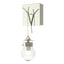 Hubbardton Forge 2018 Sterling Clear Glass (ZM) Kiwi Sconce