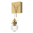 Hubbardton Forge 2018 Modern Brass Clear Glass (ZM) Kiwi Sconce