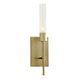 Hubbardton Forge 2019 Modern Brass Clear Glass (ZM) Vela Sconce