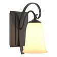 Hubbardton Forge 2003 Dark Smoke Opal Glass (GG) Scroll Sconce