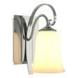 Hubbardton Forge 2003 Sterling Opal Glass (GG) Scroll Sconce