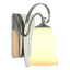 Hubbardton Forge 2003 Sterling Opal Glass (GG) Scroll Sconce