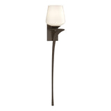 Hubbardton Forge 2010 Bronze Opal Glass (GG) Right Antasia Single Glass 1 Light Sconce