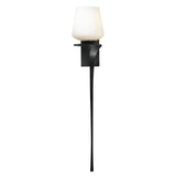 Hubbardton Forge 2010 Dark Smoke Opal Glass (GG) Right Antasia Single Glass 1 Light Sconce