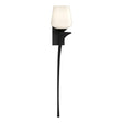 Hubbardton Forge 2010 Black Opal Glass (GG) Right Antasia Single Glass 1 Light Sconce