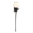 Hubbardton Forge 2010 Oil Rubbed Bronze Opal Glass (GG) Right Antasia Single Glass 1 Light Sconce