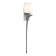 Hubbardton Forge 2010 Vintage Platinum Opal Glass (GG) Right Antasia Single Glass 1 Light Sconce