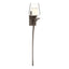 Hubbardton Forge 2010 Bronze Clear Glass with Opal Diffuser (ZU) Right Antasia Double Glass 1 Light Sconce