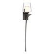 Hubbardton Forge 2010 Oil Rubbed Bronze Clear Glass with Opal Diffuser (ZU) Right Antasia Double Glass 1 Light Sconce