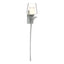 Hubbardton Forge 2010 Vintage Platinum Clear Glass with Opal Diffuser (ZU) Right Antasia Double Glass 1 Light Sconce